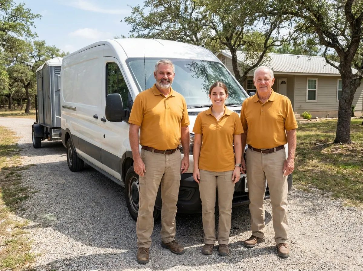 Porta Potty Rental New Braunfels TX porta potty rental team in New Braunfels, TX